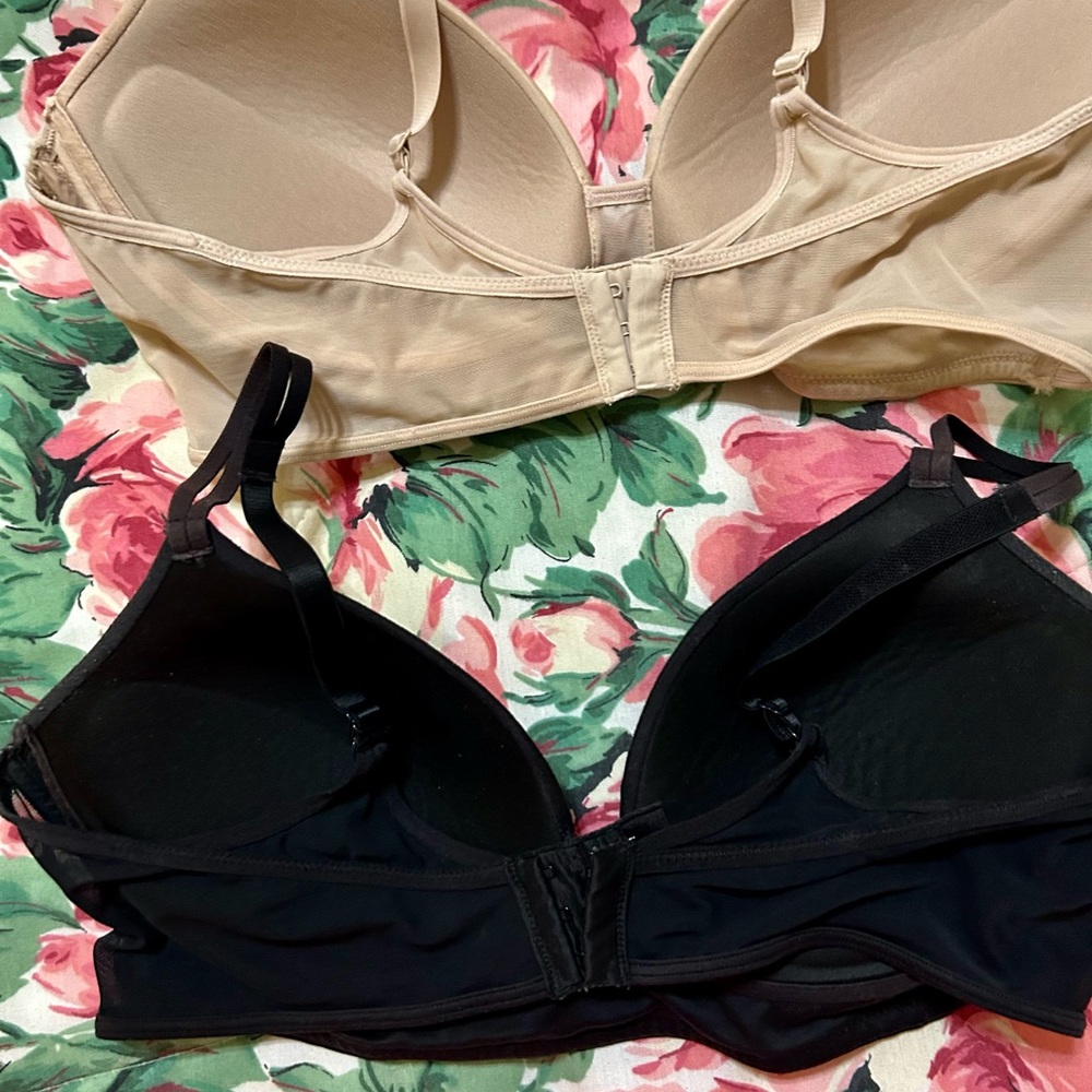 Two Maiden Form bras . One black and one beige, both are size 38C . - Picture 4 of 7
